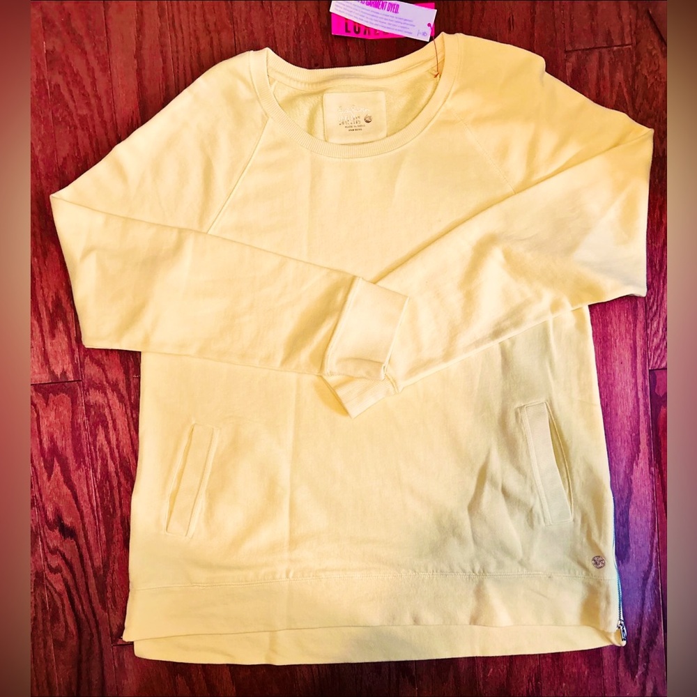 Lilly Pulitzer Luxletic Beach Comber Pullover - Calla Yellow - XL (NWT)